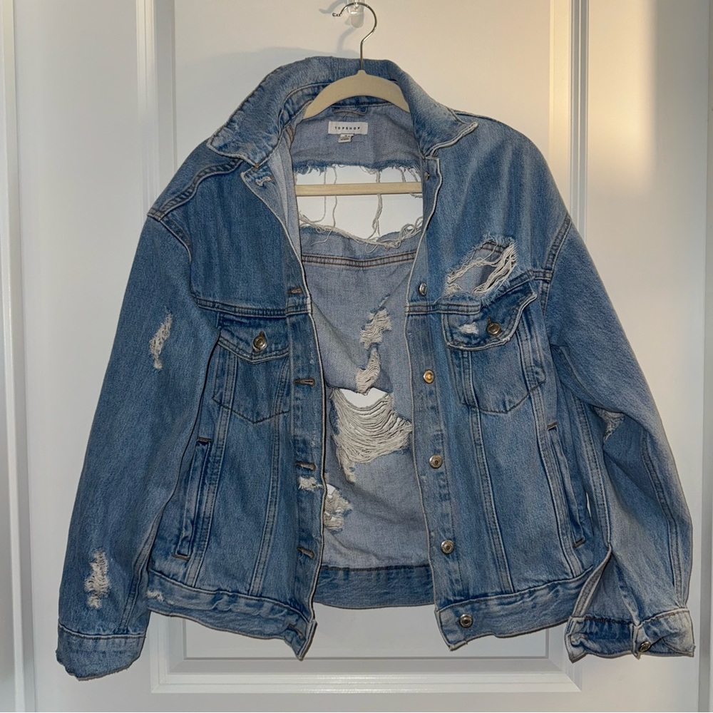 Topshop Light Blue Denim Jacket